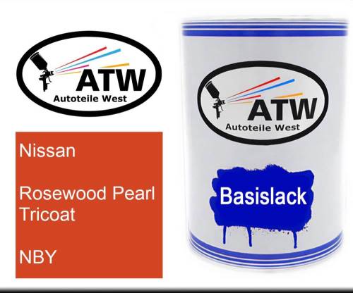 Nissan, Rosewood Pearl Tricoat, NBY: 500ml Lackdose, von ATW Autoteile West.